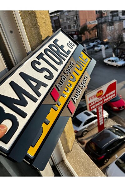 BMASTORE06 AUDİ SPORT MAT Model Pleksi Plakalık (1Çift,2Adet)
