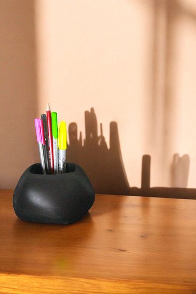 Evene Pen Holder Black Color Desk Pen Holder Organizer Pen Holder Model 22