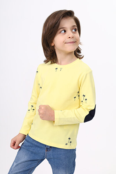 Toontoy Ανδρικό μπλουζάκι Palmiye με τύπωμα μονόχρωμο