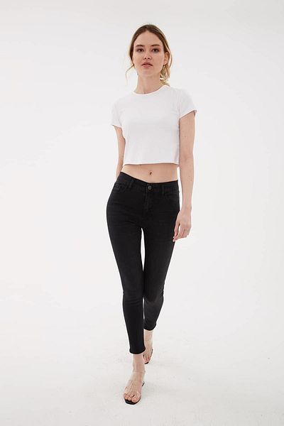 Fashion Friends Pantaloni din denim Antracit / Antracit