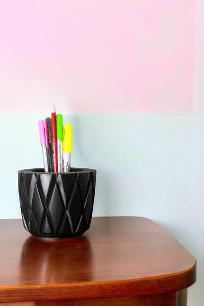 Evene Pen Holder Black Color Desk Pen Holder Organizer Pen Holder Model 18