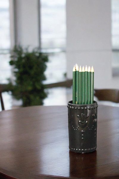 Evene Pen Holder Black Color Desk Pen Holder Organizer Pen Holder Model 10