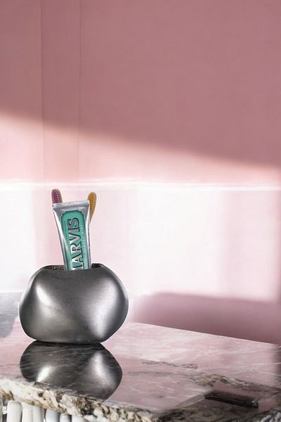 Evene Toothbrush Holder - Silver Antique Color Model 22, Holder Stand