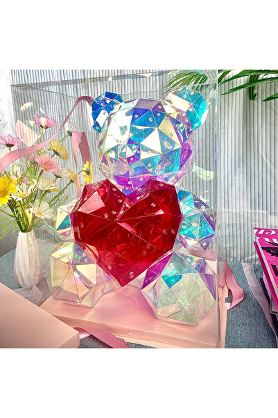 BOJUIE STORE Işıklı Sonsuzluk Ayıcığı 25 CM Sınırlı Sayıda