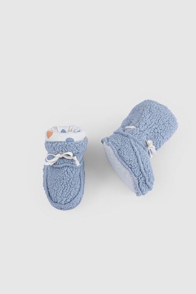 Little Gusto Wellsoft Blue Baby Booties