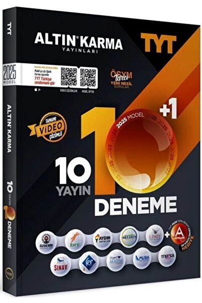 Altın Karma Yayınları 2025 TYT 10+1 Deneme Seti YENİ