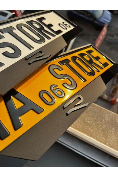 BMASTORE06 VOLKSWAGEN  Uyumlu YENİ R LOGOLU MAT Model Pleksi Plakalık (1Çift,...