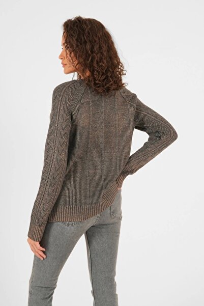 Ecenin Favorileri Copper Leaf Knitwear Women's Sweater