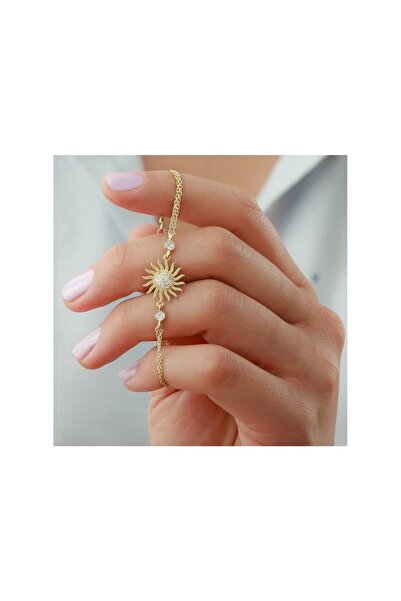 OGO SİLVER 925 Ayar Güneş Gold Bileklik