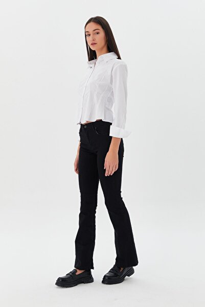 Shopping Shop Μαύρο παντελόνι με φούστα