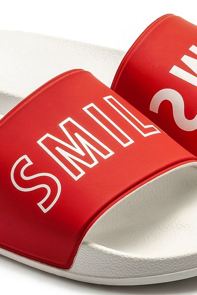 Twigy Smile Ανδρικές Παντόφλες Κόκκινες 40/45