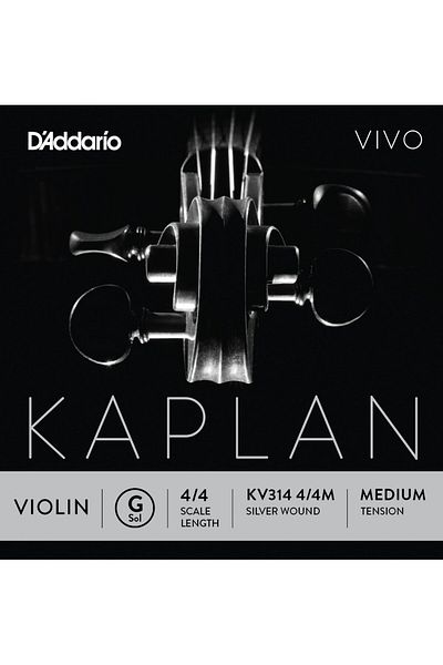 Daddario سلك واحد للكمان Kv314، Tiger Vivo، مقياس الطول 4/4، G-(s Tiger Vivo Violin 4/4 متوسط اليسار