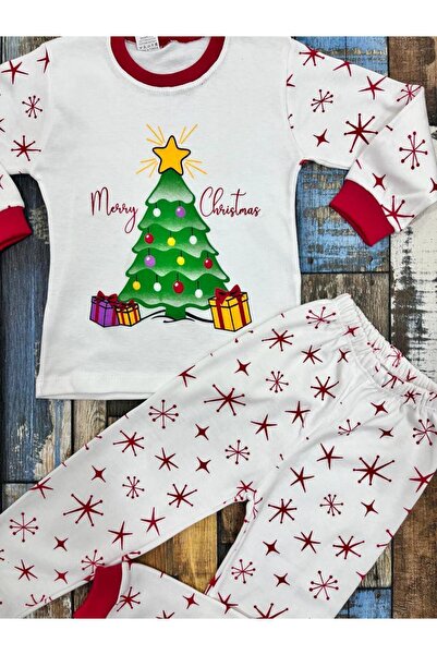 Esterella Kız-erkek unisex çocuk yeni yıl temalı pijama takımı/ noel christmas yılbaşı temalı pijama takımı