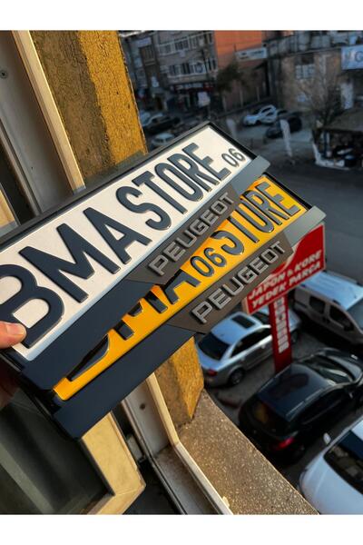 BMASTORE06 Peugeot Mat Model Pleksi Plakalık (1çift,2adet)