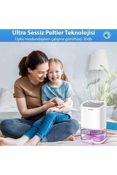 Polham Otomatik 1 Litre Banyo,mutfak, Çamaşır Odası Için Nem Alma Cihazı, Rutubet Ve Nem Engelleyici