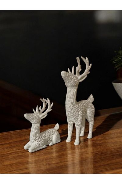 Home 2 New Year's Deer Figures