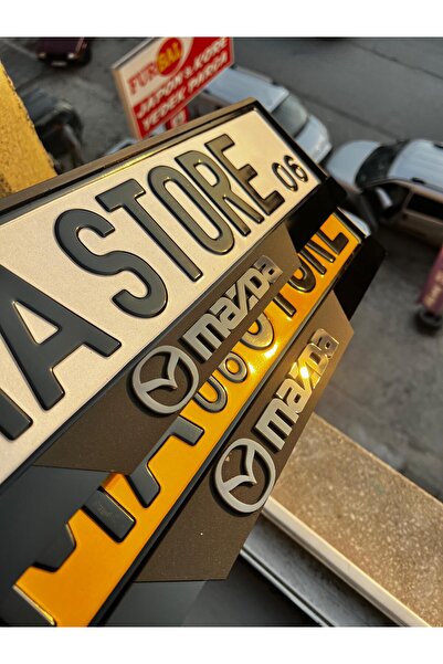 BMASTORE06 MAZDA MAT  Uyumlu Model Pleksi Plakalık (1Çift,2Adet)