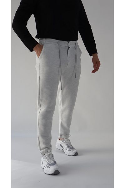 mw memowear Ανδρικό παντελόνι Italian Trim Karmelange - Ευέλικτο και υψηλής ποιότητας Lycra μέχρι τον αστράγαλο