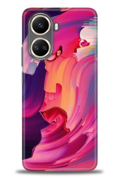 MRCİLETİSİM Realme C55 Case Hd Printed Case - Colors + Full Screen Protector