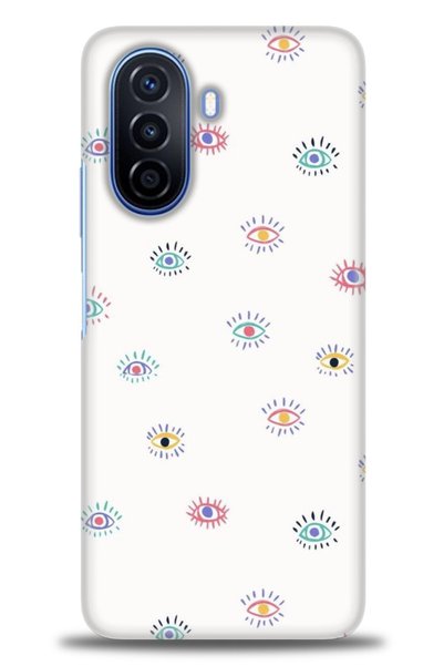 MRCİLETİSİM Tecno Spark 8C Case Hd Printed Case - Colorful Eyes + Full Screen...