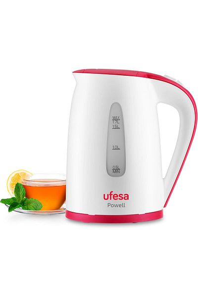 Ufesa High-Power Electric Kettle with Advanced Safety Features, 2200 W Power, 1.7 Litre,
