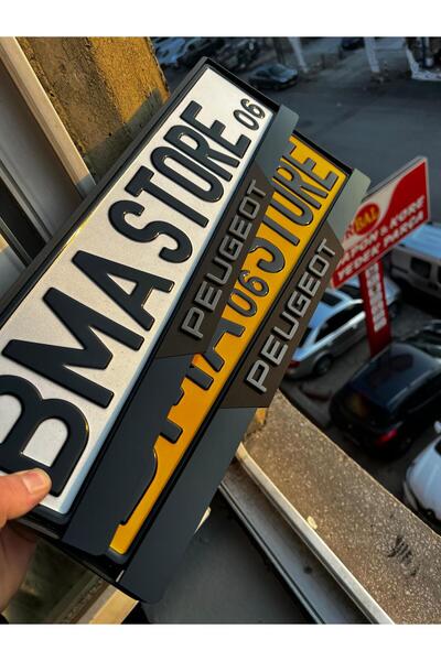 BMASTORE06 Peugeot Mat Model Pleksi Plakalık (1çift,2adet)