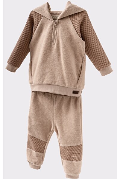 bombe Baby Kids Tile Cotton 2-Piece Set I'M the First Trend Fashion Top and Bottom Set