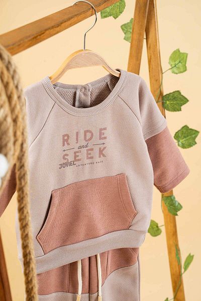 bombe Baby Kids Lilac Cotton 2-Piece Set First I Trend Fashion Bottom Top Set