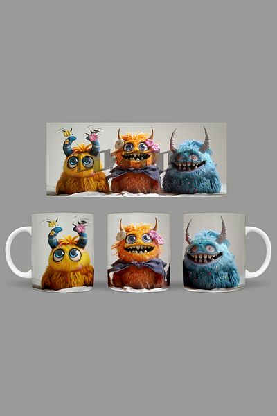 Fizello Cute Baby Monsters - Cute Baby Monsters Mug