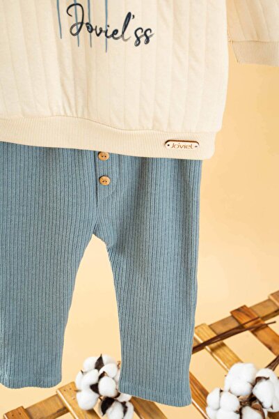 bombe Baby Kids Blue Cotton 2-Piece Set First I Trend Fashion Bottom Top Set