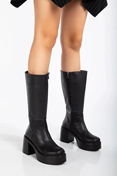 DARUGA Cizme casual de damă cu platformă înaltă cu toc