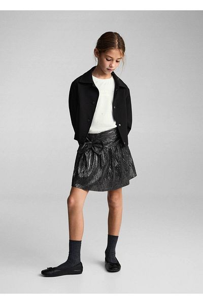 MANGO Kids Tricou cu mânecă lungă cu detalii de piatră