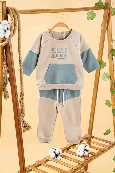 bombe Baby Kids Blue Cotton 2-Piece Set First I Trend Fashion Bottom Top Set