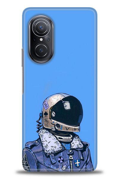MRCİLETİSİM Oppo Reno 11F 5g Case Hd Printed Case - Blue Astronaut