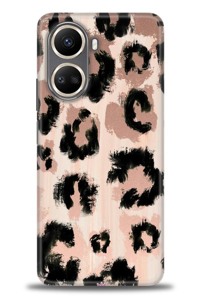 MRCİLETİSİM Realme C55 Case Hd Printed Case - Leopard + Full Screen Protector