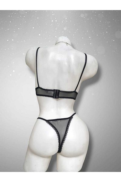 enmodaiçgiyim Γυναικείο μπουστάκι Vanilla Secret Black Stone