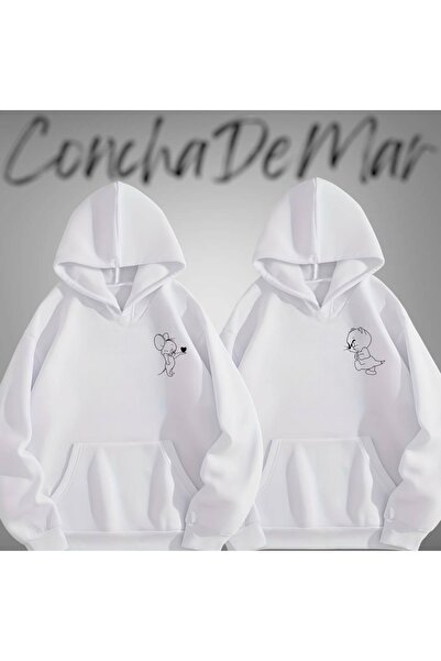 Vordevia Φούτερ με κουκούλα με στάμπα Tom and Jerry Lover Oversize