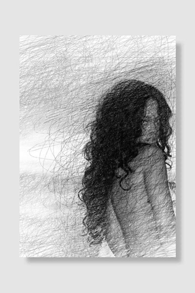 kubdekor Rihanna Müzik Poster Çerçevesiz Yüksek Kalite Müzik Afiş Duvar Poster