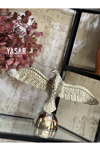 Ornamenti Design Kartal Obje Gümüş, Kartal Kuş Dekor Aksesuar