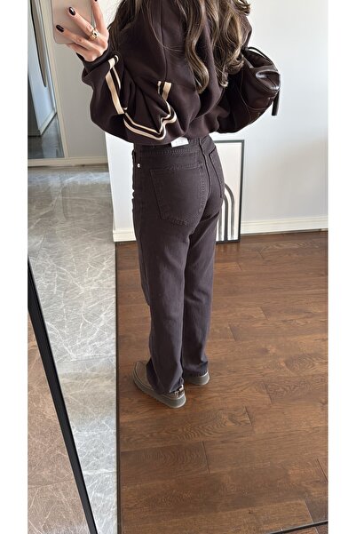 sinemkivanc co Μάρκα Μοντέλο Καφέ ίσιο τζιν Jean