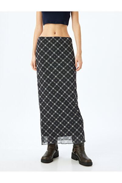 Koton Women's Green X Inji - Midi Skirt