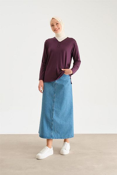Armine Χτενισμένο βαμβακερό 24yd9043 Plum