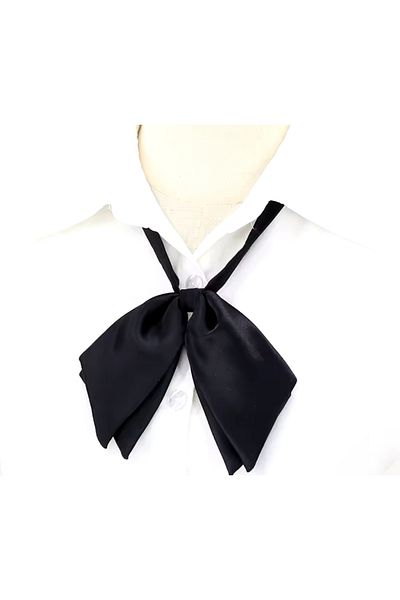LO ADORO Women's Bow Tie Black Necktie Special Production