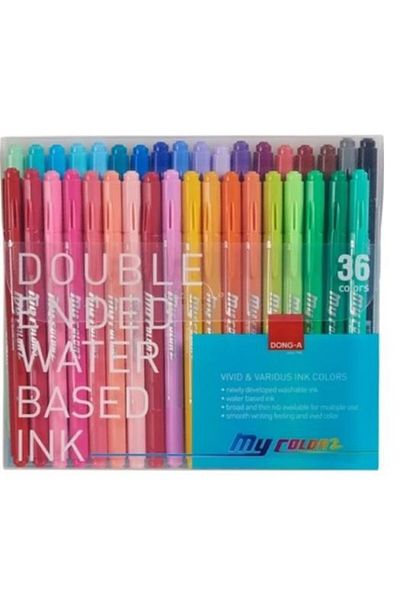Dong-A Donga My Color 36 Colors 2 Double Sided Felt Pen