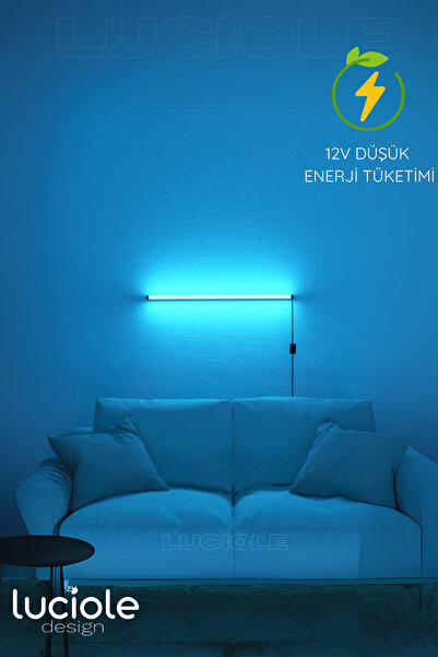 luciole Köşe Led Işık Aplik Gece Lambası Yatak Üstü Çok Özellikli Renkli Animasyonlu Awhite