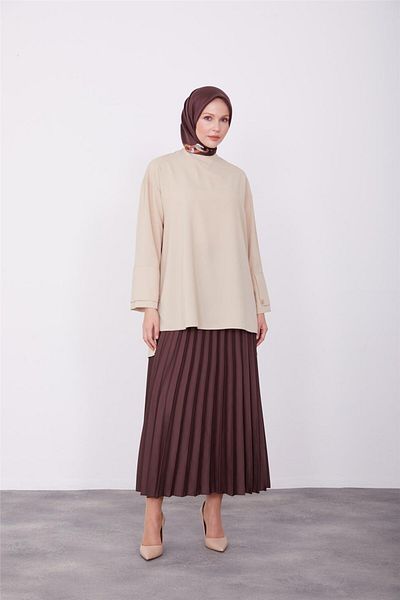 Armine Γαρνιρισμένη Μπλούζα 23k3344 Latte