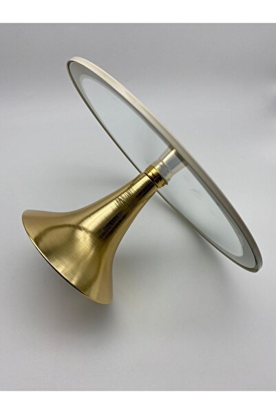 Fiyakalı Ürünler Atölyesi 2'li Krem Yuvarlak Ve Dikdörtgen Pasta Stantı, Kek Ve Kurabiye Sunum Stantı, Çeyizlik, Hediyelik