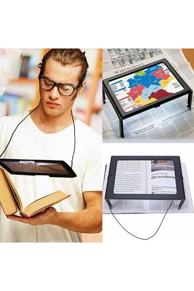 costurera LED Lighted Book Reading Magnifying Glass