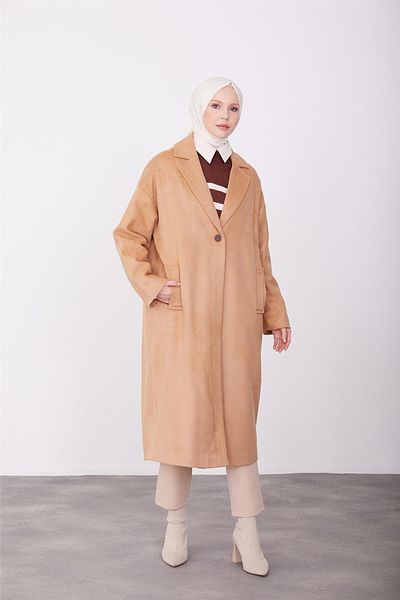 Armine Παλτό Camel One Button - 23k7202
