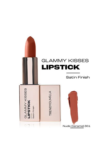 Trendyolmilla Beauty Feuchtigkeitsspendender Satin-Lippenstift mit Avocadoöl Nude Caramel 301 TKZAW25RJ00001